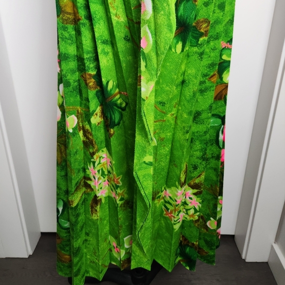 Vintage 60s Pleated Butterfly Kaftan - Picture 12 of 15